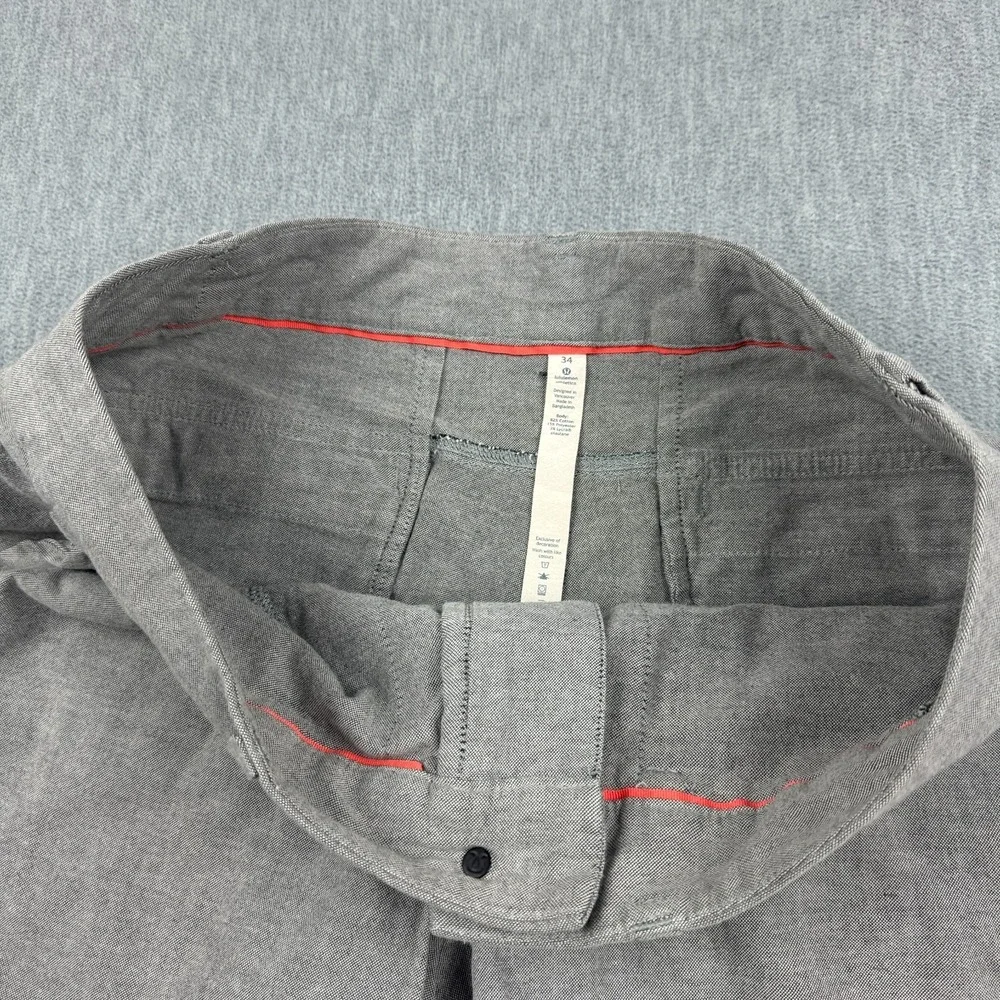 Lululemon Shorts‎ Mens 34 Light Gray Commission Classic Ventlight Golf Athletic